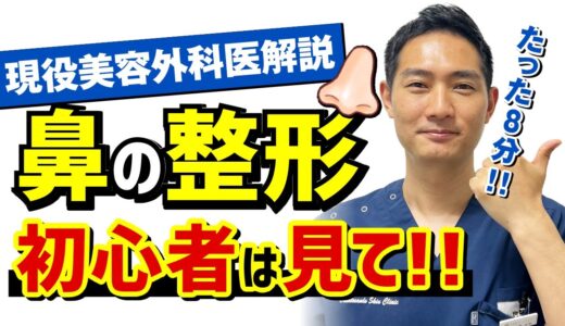 【8分でわかる】鼻の整形について初心者向けに解説してみた