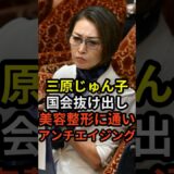 三原じゅん子国会抜け出し美容整形に通いアンチエイジング #政治 #ニュース #こども家庭庁 #石破政権