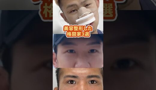 美容整形した格闘家3選 #武田光司 #YA-MAN #朝倉未来 #rizin #rise #美容整形 #二重手術 #埋没法 #breakingdown