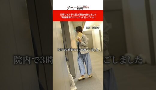 三原じゅん子大臣が国会を抜け出して「美容整形クリニック」に行っていた！ #shorts