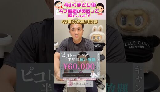 目の下の脂肪は3つ？4つ？ #美容 #美容整形 #目の下のふくらみ取り